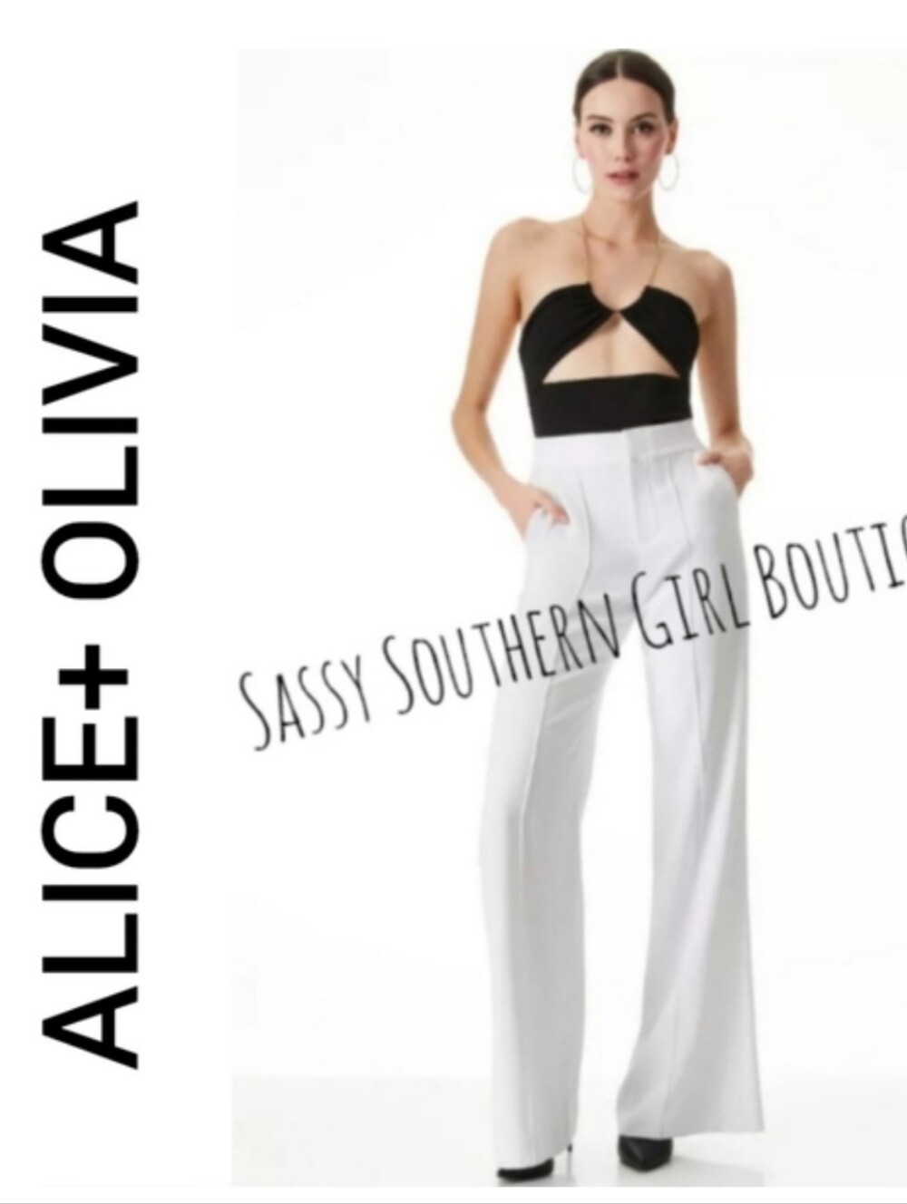 ⭐🆕 Bodysuit Alice and Olivia black bodysuit